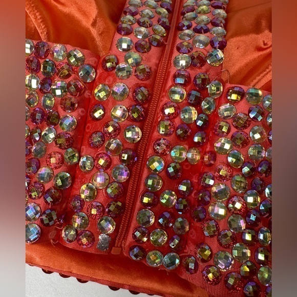 Faviana Coral 2 piece Prom Dress with Maxi‎ Skirt sz 2 - Picture 16 of 17